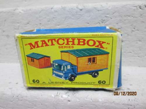 MATCHBOX SERIES : NO:60 TRUCK WITH SITE OFFICE - BOX ONLY