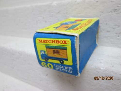 MATCHBOX SERIES : NO:60 TRUCK WITH SITE OFFICE - BOX ONLY