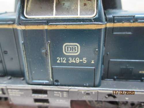 HO SCALE : MARKLIN : BLUE DB DIESEL LOCOMOTIVE