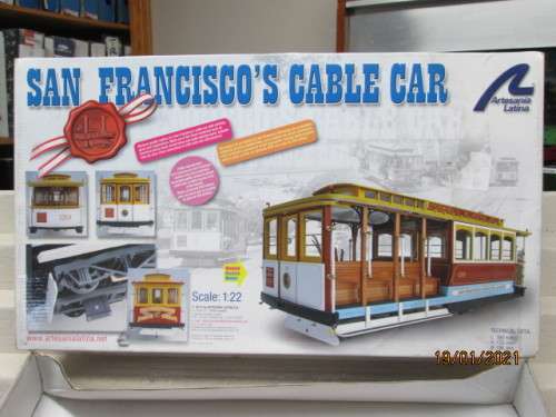 1:22 SCALE :  SAN FRANCISCO'S CABLE CAR KIT - BOXED