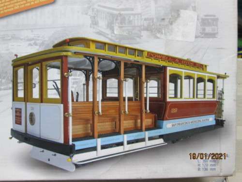 1:22 SCALE :  SAN FRANCISCO'S CABLE CAR KIT - BOXED