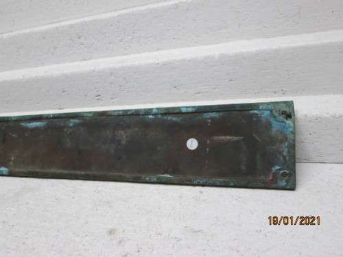 SOUTH AFRICAN RAILWAY - COACH PLATE - 1919 - BUILT IN PRETORIA