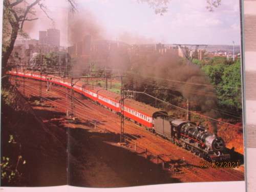 HARD COVER BOOK : THE GREAT STEAM TREK - TRAINS OF SOUTH AFRICA