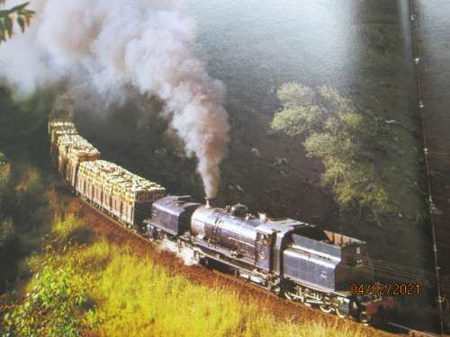 HARD COVER BOOK : THE GREAT STEAM TREK - TRAINS OF SOUTH AFRICA