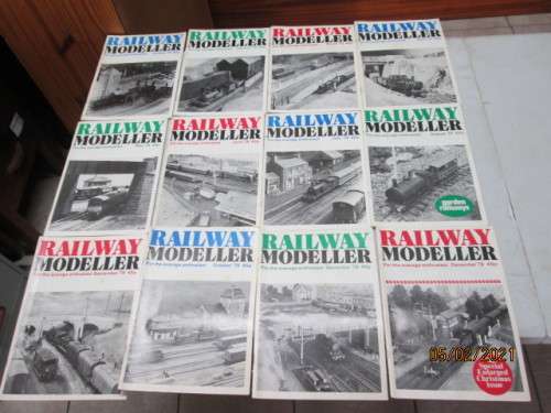 RAILWAY MODELLER  : X12 MAGAZINES (COMPLETE 1979 SET)