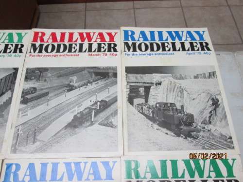 RAILWAY MODELLER  : X12 MAGAZINES (COMPLETE 1979 SET)