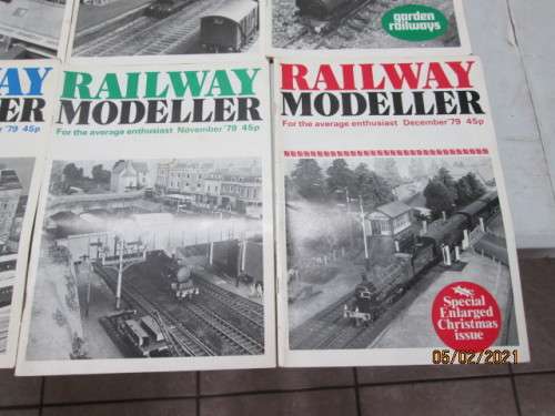 RAILWAY MODELLER  : X12 MAGAZINES (COMPLETE 1979 SET)