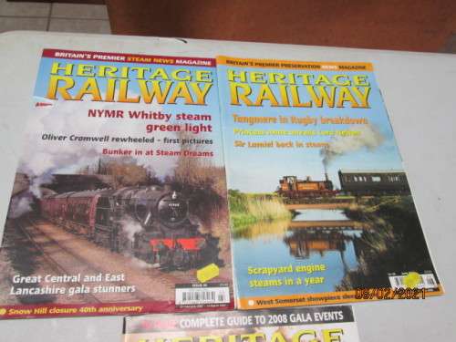 HERITAGE RAILWAY : MAGAZINES X3