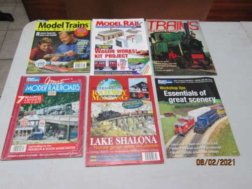 VARIOUS MODEL TRAIN MAGAZINES - X6
