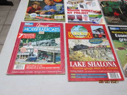 VARIOUS MODEL TRAIN MAGAZINES - X6