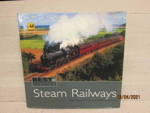 HARD COVER BOOK : BEST OF TRAINS : STEAM RAILWAYS