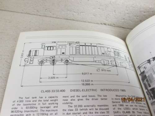 SOFT COVER BOOK : SAR : ELECTRIC AND DIESEL LCOMOTIVES OF SOUTH AFRICA