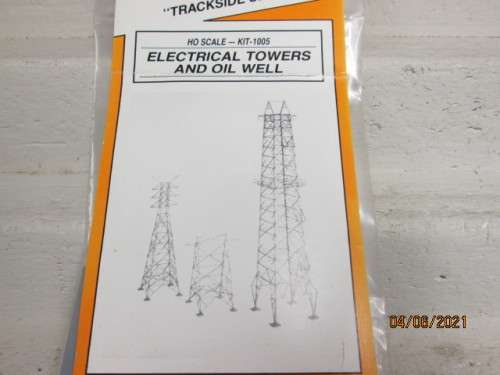 HO SCALE : PLASTRUCT KITS : ELECTRICAL TOWERS AND OIL WELL - KIT