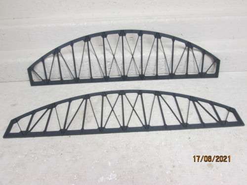 HO SCALE : CURVED CHORD TRUSS BRIDGE SIDES SET