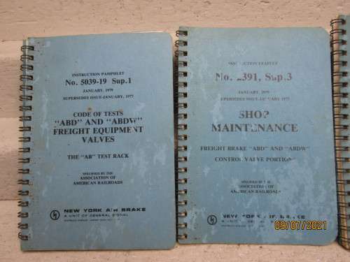 SOFT COVER BOOKS : NEW YORK AIRBRAKE COMPANY : X4 SERVICE MANUALS