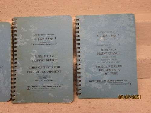 SOFT COVER BOOKS : NEW YORK AIRBRAKE COMPANY : X4 SERVICE MANUALS