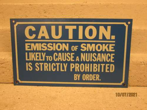 METAL CAUTION SIGN