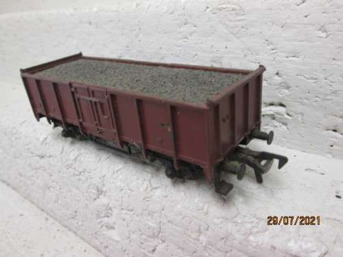 HO SCALE : FLEISCHMANN : OPEN WAGON WITH COAL LOAD