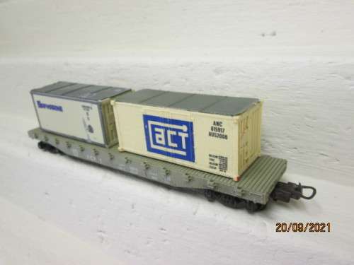 HO SCALE : LIMA : FCF CONTAINER WAGON