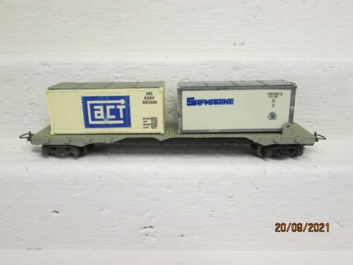 HO SCALE : LIMA : FCF CONTAINER WAGON
