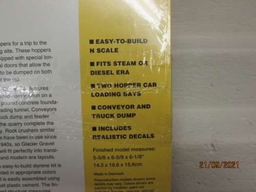 N SCALE : WALTHERS : GLACIER GRAVEL CO BUILDING KIT - BOXED