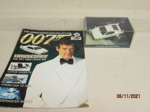 THE JAMES BOND CAR COLLECTION : MODEL + MAGAZINE -  NO.3 - LOTUS ESPRIT - THE SPY WHO LOVED ME