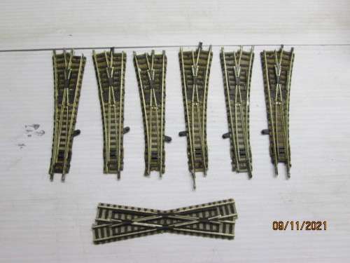 N SCALE : FLEISCHMANN :  POINTS - X6 + CROSSOVER