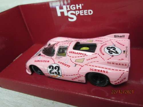 1:43 SCALE : HIGH SPEED - PORSCHE 917 - PINK PIG - LE MANS - BOXED