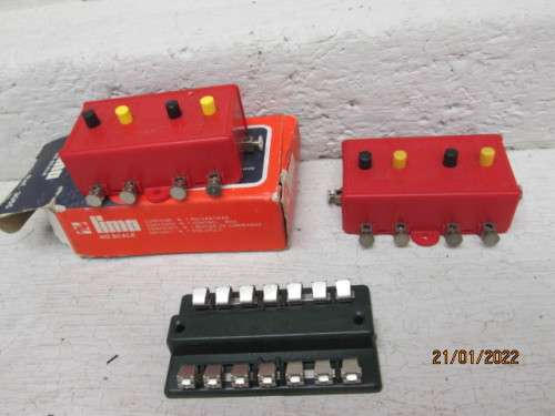 HO SCALE : LIMA : X2 POINT SWITCHES + X1 CONNECTOR