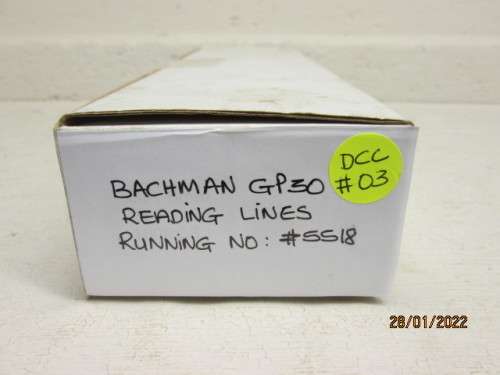 HO SCALE BACHMANN : GP30 - READING LINES - DIESEL LOCOMOTIVE - DCC
