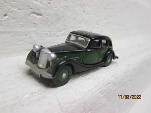 OO SCALE : OXFORD MODELS : OLDTIMER CAR - BLACK and GREEN