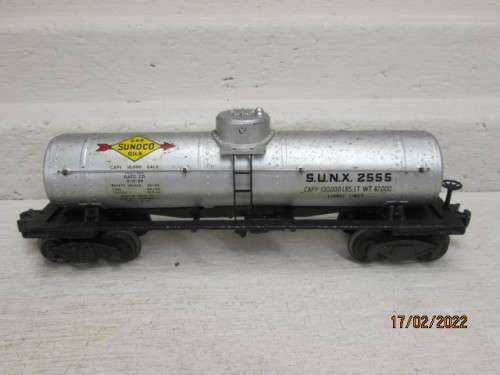 O SCALE : LIONEL : SUNOCO OILS - TANKER WAGON