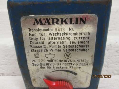 HO SCALE : MARKLIN TRANSFORMER NO.6413