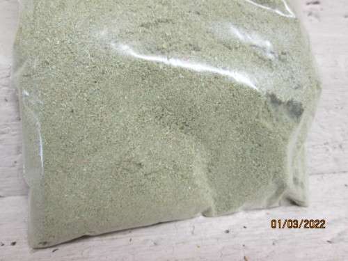 HO / OO SCALE  : SCATTER MATERIAL - 100GRAM PACKET - FINE OLIVE GREEN