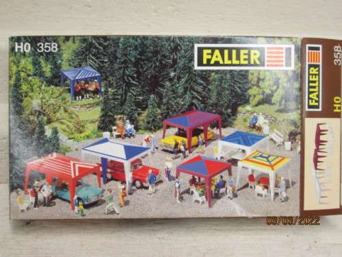 HO SCALE : FALLER : PARTY TENTS - KIT - BOXED