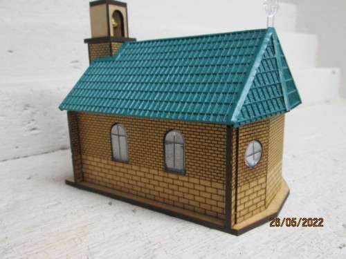 HO SCALE : SAR : VAN REENENS SMALLEST CHURCH IN SOUTHERN HEMISPHERE