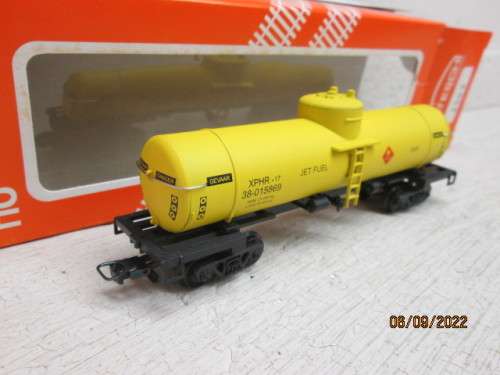 HO SCALE : FRATESCHI : SAR : YELLOW XPHR JET FUEL TANKER - BOXED