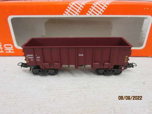 HO SCALE : FRATESCHI : SAR : BROWN CRHW HIGH SIDE OPEN HOPPER - BOXED