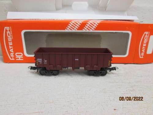 HO SCALE : FRATESCHI : SAR : BROWN CRHW HIGH SIDE OPEN HOPPER - BOXED