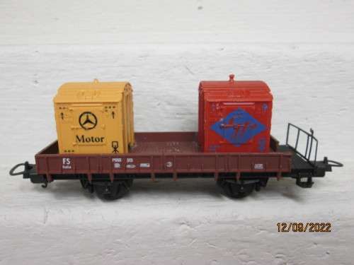 HO SCALE : LIMA : OPEN GOODS WITH CONTAINER LOAD