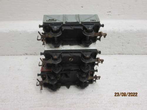 OO SCALE : HORNBY DUBLO : X3 GOODS WAGONS