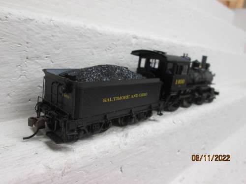 HO SCALE : BACHMANN SPECTRUM - BALTIMORE & OHIO 4-4-0 STEAM LOCOMOTIVE - DCC