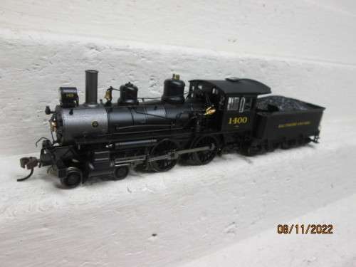 HO SCALE : BACHMANN SPECTRUM - BALTIMORE & OHIO 4-4-0 STEAM LOCOMOTIVE - DCC