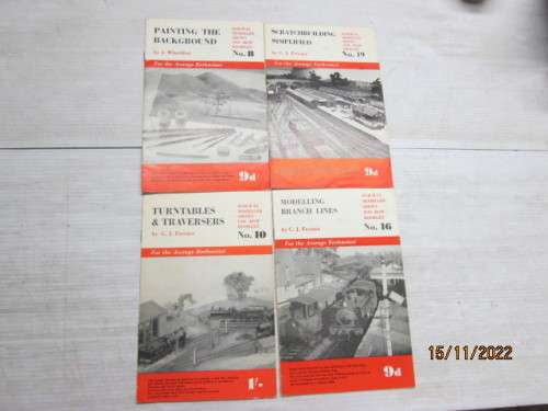 HO SCALE : RAILWAY MODELLER BOOKLETS - X4