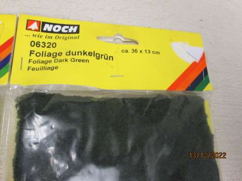 HO SCALE : NOCH : X4 PACKETS OF VARIOUS FOLIAGE MATERIAL