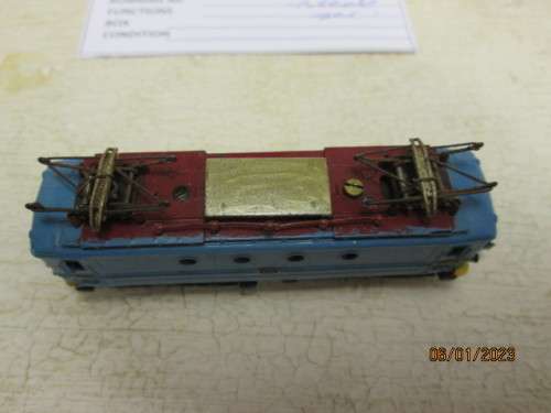 N SCALE : TRIX : BLUE ELECTRIC LOCOMOTIVE - BOXED