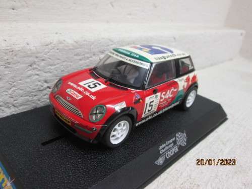 1:32 SCALE : SCALEXTRIC : MINI COOPER- S - NO.15 - BOXED