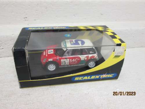 1:32 SCALE : SCALEXTRIC : MINI COOPER- S - NO.15 - BOXED