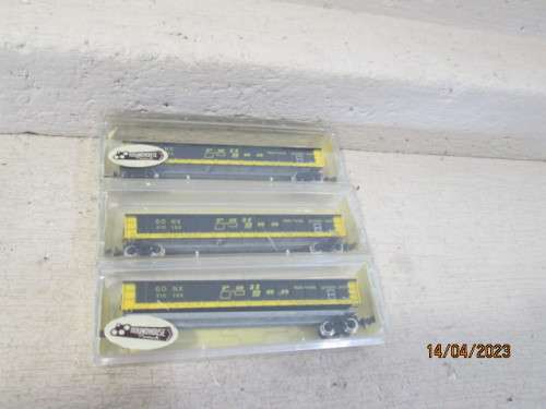 N SCALE : ATLAS : RAILGON X3 OPEN GOODS WAGONS - BOXED