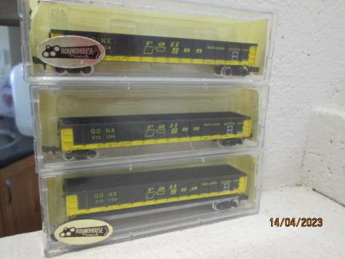 N SCALE : ATLAS : RAILGON X3 OPEN GOODS WAGONS - BOXED